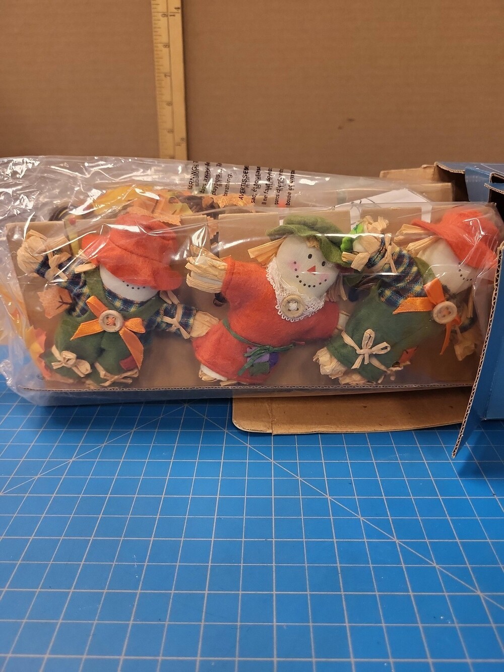 Avon Lighted Harvest Garland Scarecrow Fall Autumn Decorations Decor Vintage